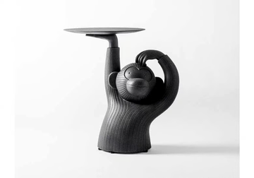 MONKEY - Low round concrete coffee table by BD Barcelona Design - view 3